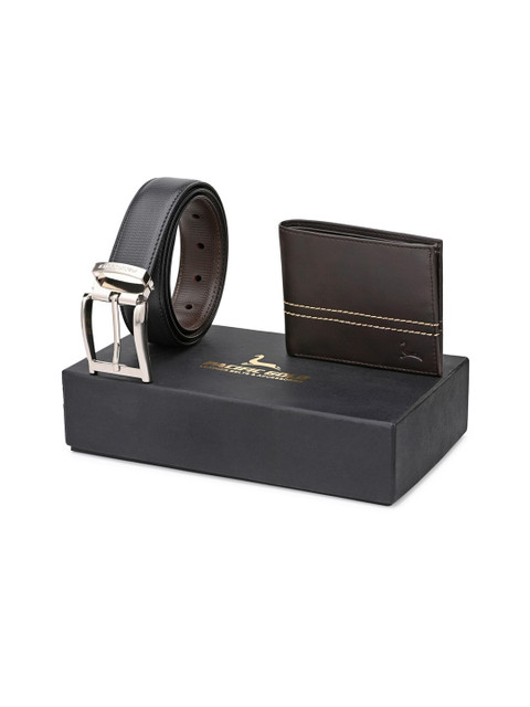 

Pacific Gold Men Black & Brown Accessory Gift Set