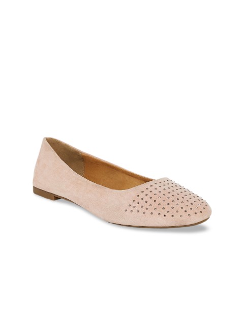 

Forever Glam by Pantaloons Women Pink Embellished Fabric Ballerinas