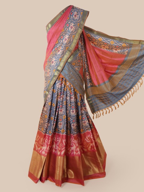 

Pothys Multicoloured Woven Design Saree, Multi