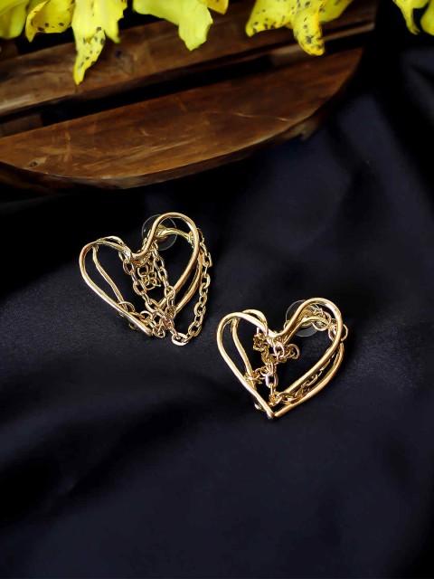 

Bellofox Gold-Toned Contemporary Studs