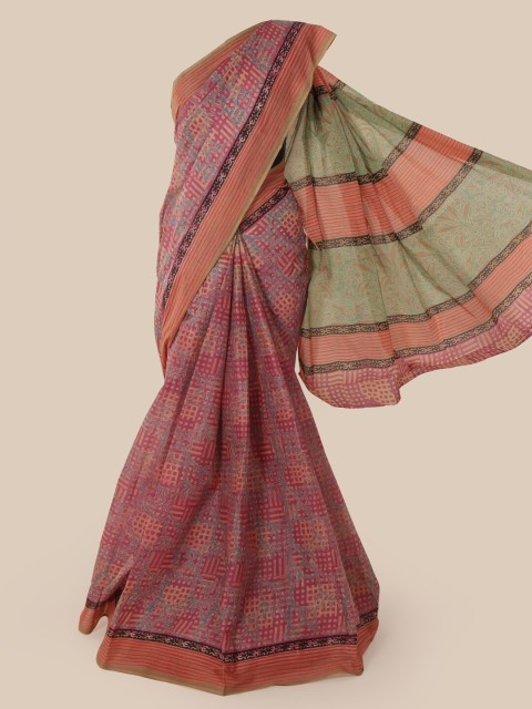 

Pothys Pink Printed Pure Cotton Saree