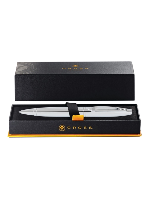 

Cross Silver-Toned Window Polished Chrome Ballpoint Pen With Polished Chrome Appointments