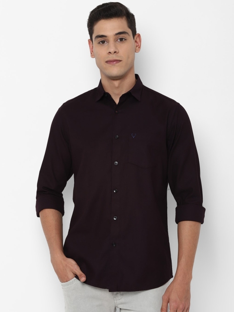 

Allen Solly Men Coffee Brown Slim Fit Solid Casual Shirt