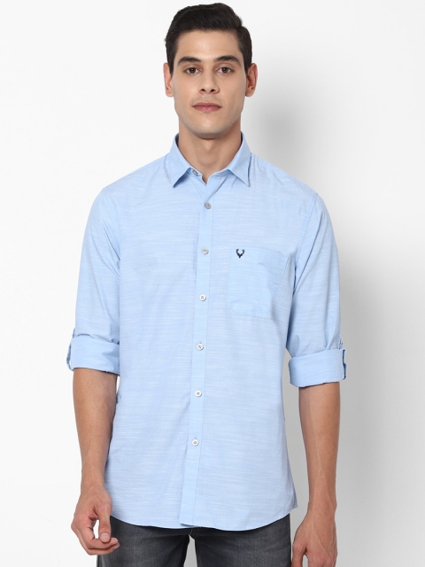 

Allen Solly Men Blue Slim Fit Solid Casual Shirt