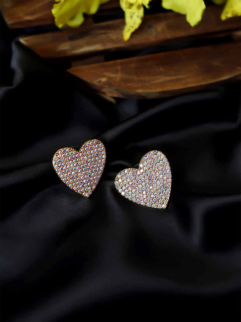 

Bellofox Silver-Toned Contemporary Studs