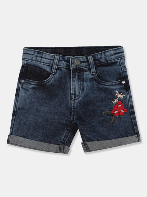 

Cherokee Girls Blue Washed Regular Fit Denim Shorts