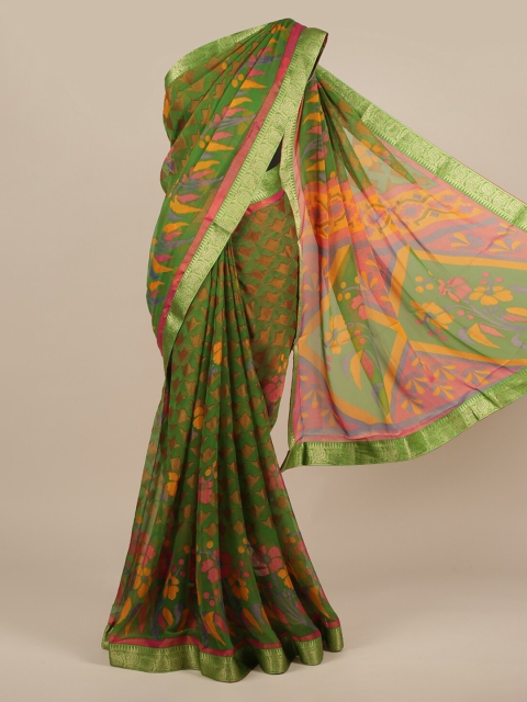 

Pothys Green Woven Design Saree