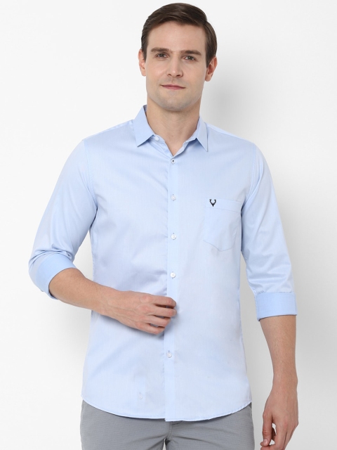 

Allen Solly Men Blue Slim Fit Solid Casual Shirt