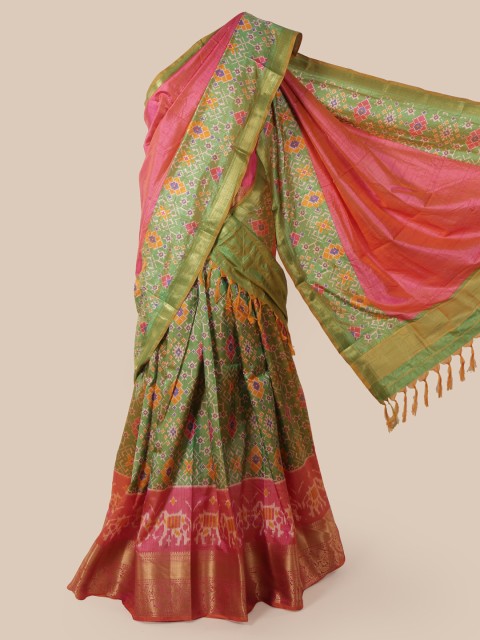 

Pothys Multicoloured Printed Art Silk Saree, Multi