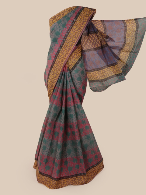 

Pothys Multicoloured Printed Pure Cotton Saree, Multi