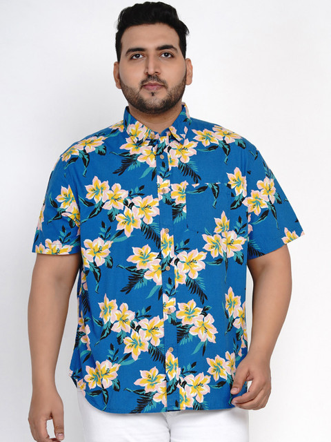 

Santonio Men Blue Regular Fit Printed Casual Shirt