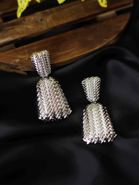 

Bellofox Silver-Toned Contemporary Studs