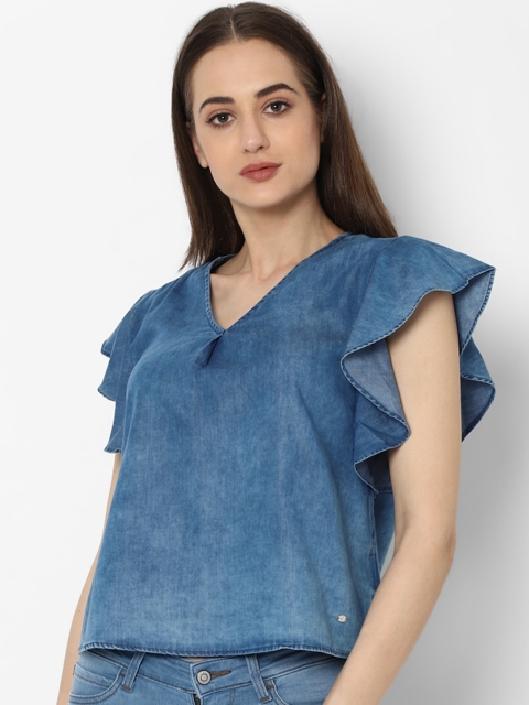

Allen Solly Woman Blue Regular Top