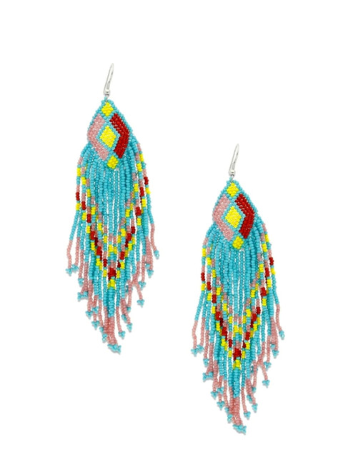 

Crunchy Fashion Multicoloured Contemporary Handcrafted Bohemian Drop Earrings, Multi