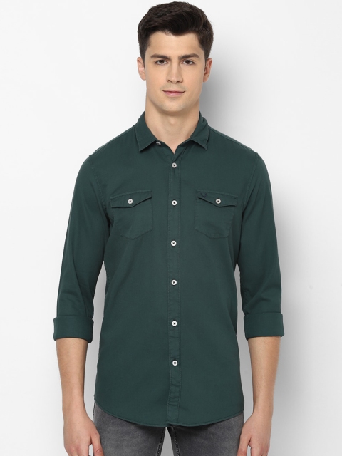 

Allen Solly Sport Men Green Regular Fit Solid Casual Shirt