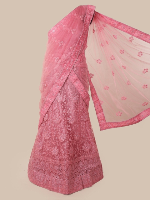 

Pothys Pink Embroidered Net Saree