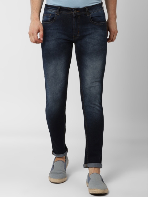 

Peter England Casuals Men Navy Blue Skinny Fit Mid-Rise Clean Look Jeans
