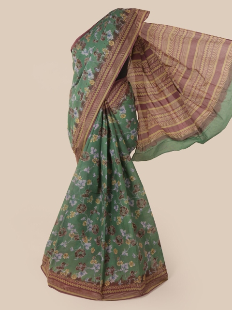

Pothys Green Printed Pure Cotton Saree
