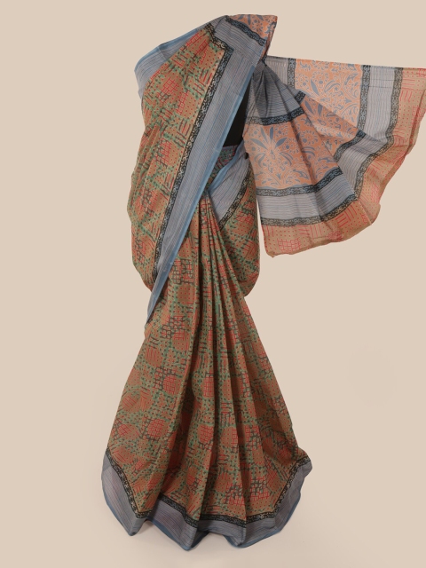 

Pothys Brown Printed Pure Cotton Saree