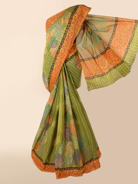 

Pothys Green Printed Pure Cotton Saree