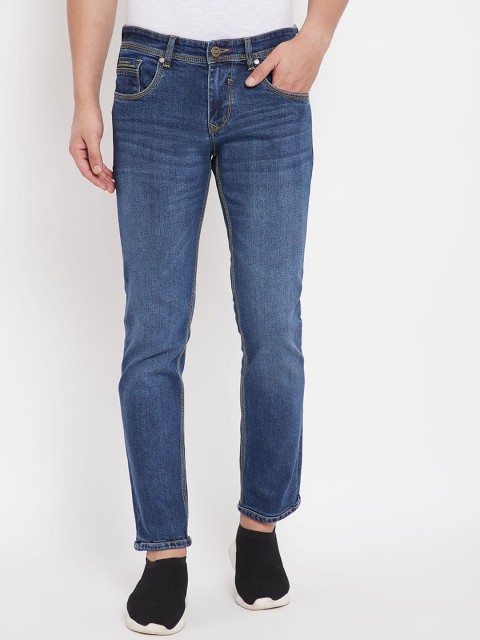 

American Archer Men Blue Slim Fit Low-Rise Clean Look Jeans