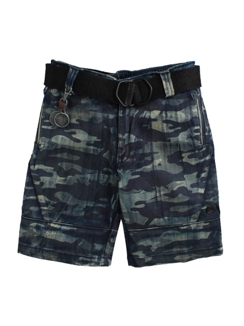 

Noddy Boys Navy Blue Printed Regular Fit Regular Shorts