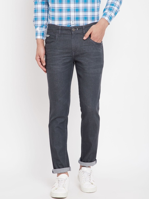 

American Archer Men Grey Slim Fit Low-Rise Clean Look Jeans