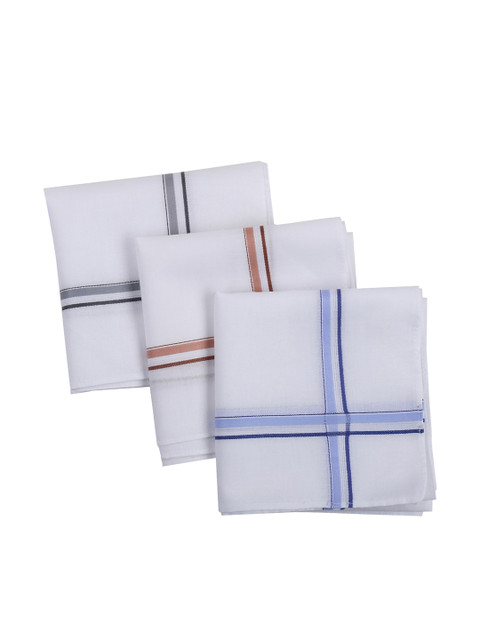 

RICHARD PARKER by Pantaloons Men Pack Of 3 White Solid Accessory Gift Set