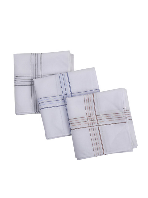 

RICHARD PARKER by Pantaloons Men Pack Of 3 White Solid Accessory Gift Set