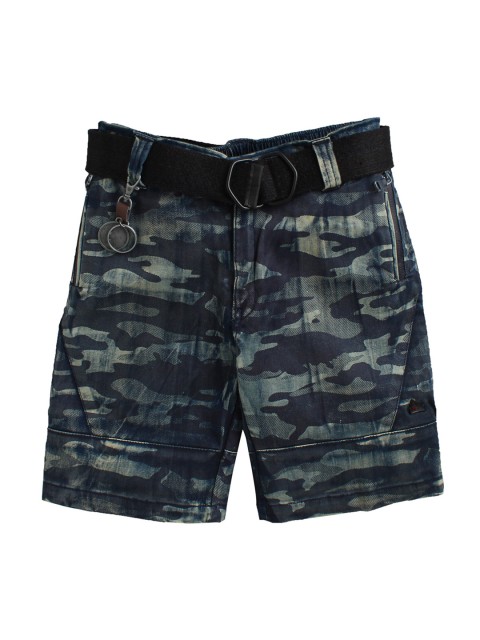 

Noddy Boys Navy Blue Printed Regular Fit Regular Shorts