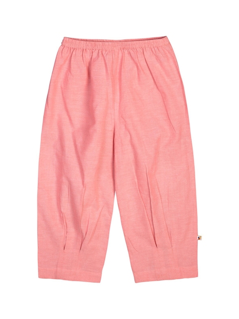 

Budding Bees Girls Pink Regular Fit Solid Cotton Culottes