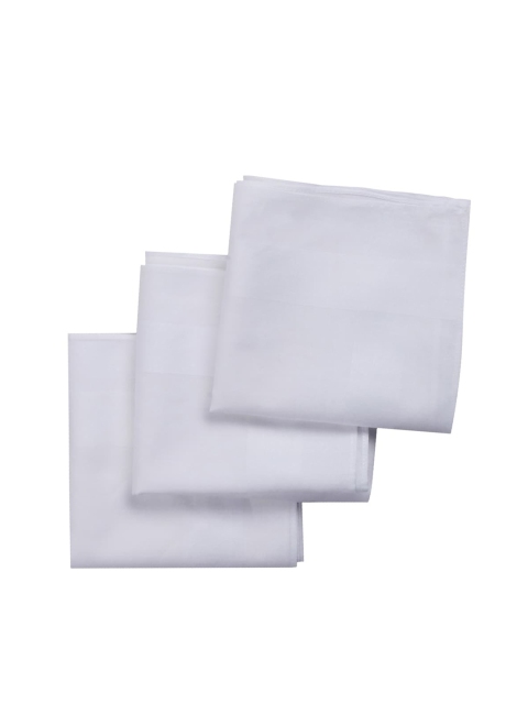

RICHARD PARKER by Pantaloons Men Pack Of 3 White Solid 100% Cotton Accessory Gift Set