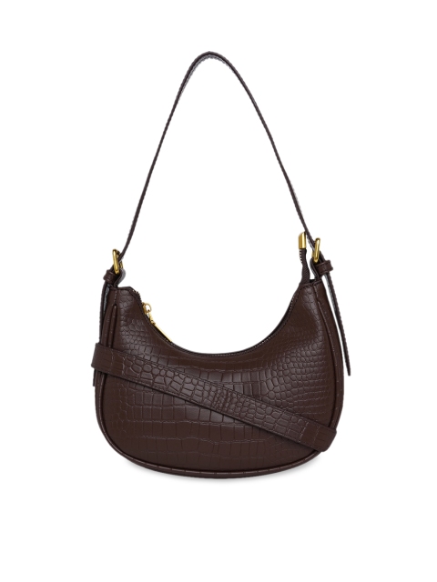 

20Dresses Brown Textured Hobo Bag