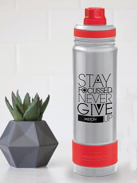 

Milton Grey & Red Printed ASTIR-750 Thermosteel Hot & Cold Vacuum Water Bottle