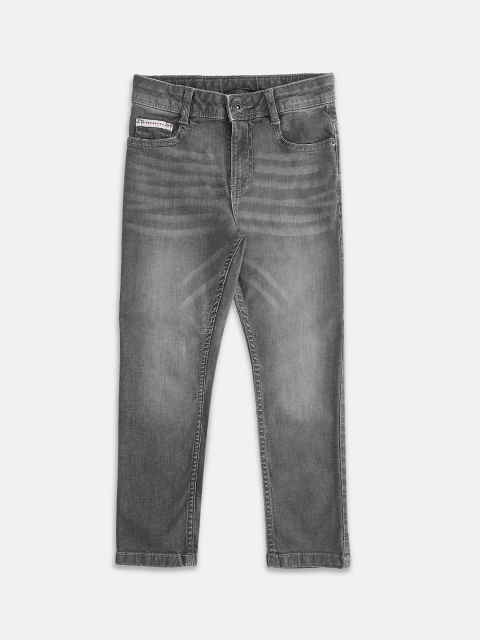 

Pantaloons Junior Boys Grey Tapered Fit Jeans