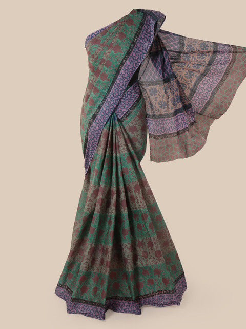 

Pothys Green Printed Pure Cotton Saree