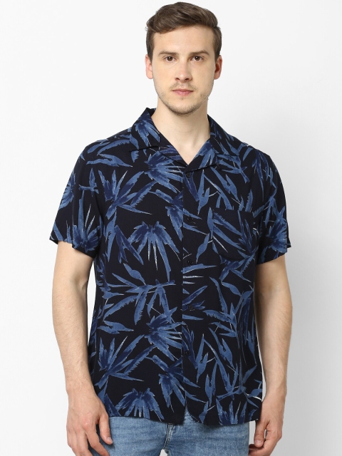 

Celio Men Blue Regular Fit Printed Casual Shirt