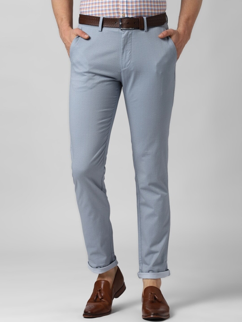 

Peter England Casuals Men Blue Slim Fit Solid Chinos