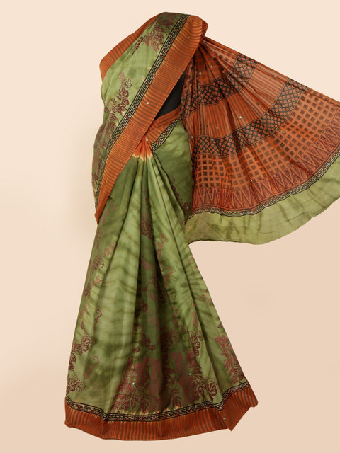 

Pothys Green Woven Design Saree