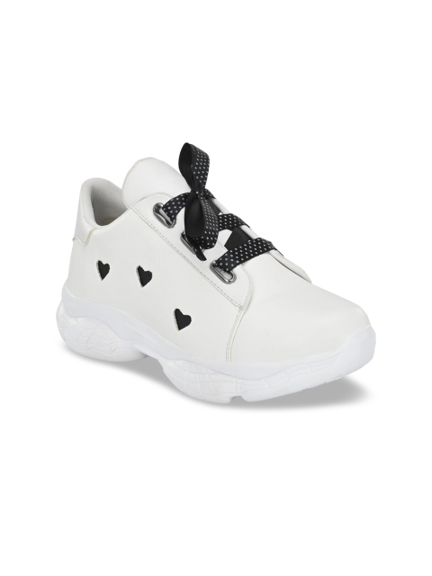 

El Paso Women White Perforations Sneakers