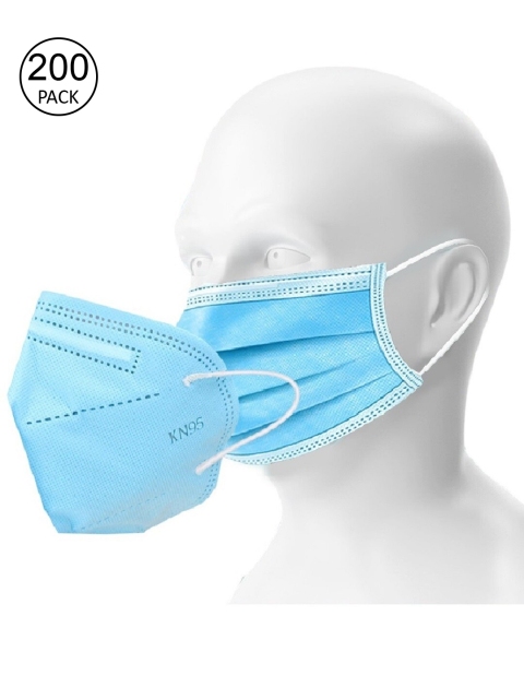 

OOMPH Unisex Blue Solid Pack Of 225 Outdoor Face Masks