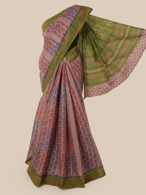 

Pothys Lavender Printed Saree