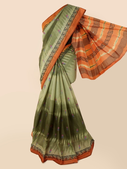 

Pothys Green Printed Pure Cotton Saree