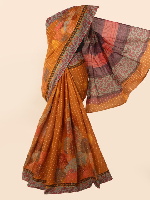 

Pothys Mustard Printed Pure Cotton Saree