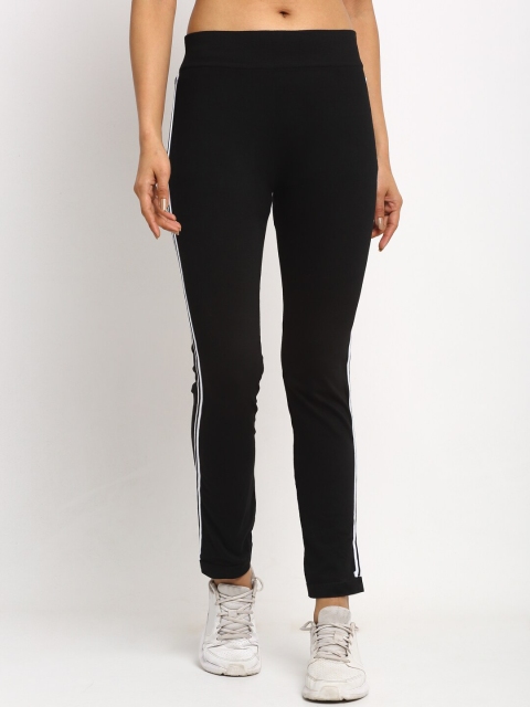 

NEUDIS Women Black & White Solid Treggings