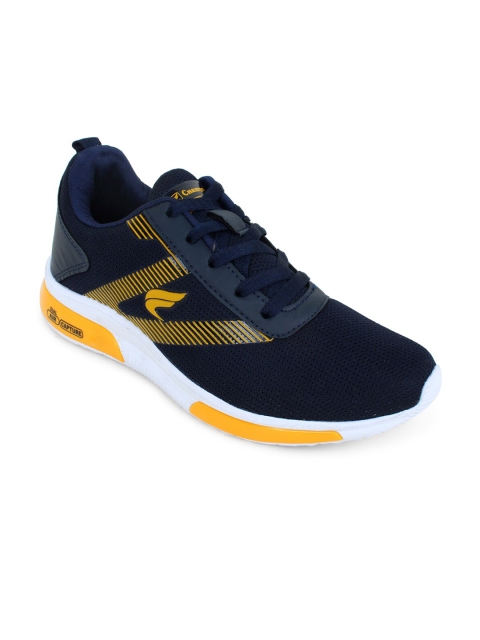 

Champs Men Navy Blue Mesh Running Shoes