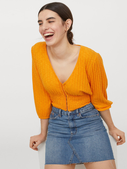 

H&M Women Blue Denim Skirt