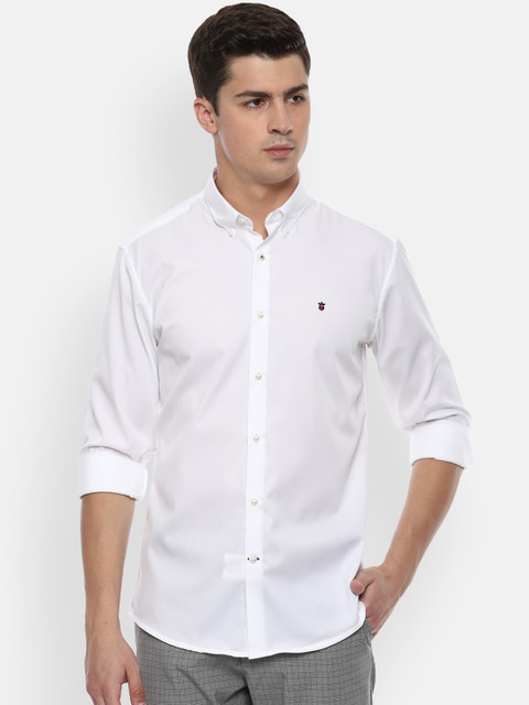 

Louis Philippe Sport Men White Slim Fit Solid Casual Shirt