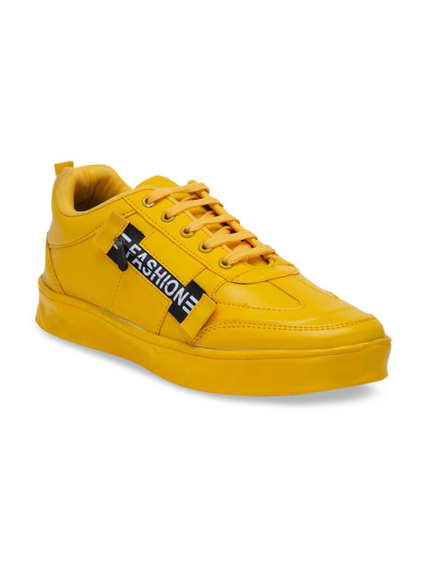 

DEAS Women Yellow & Black Printed Sneakers