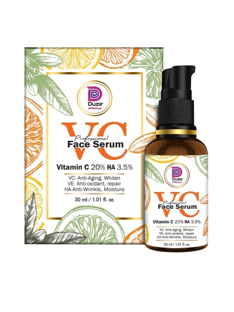 

Duze Face Serum For Anti-Aging Skin Repair - Vitamin C 20% & Hyaluronic Acid 3.5%, Multi